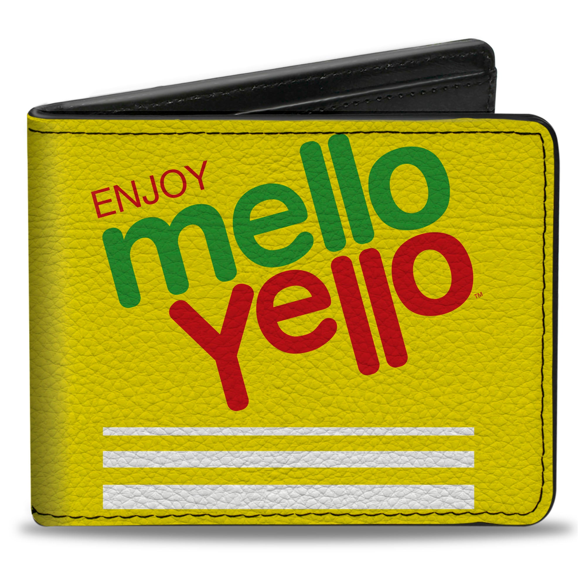 Bi-Fold Wallet - ENJOY MELLO YELLO Logo Yellow/Red/Green – Buckle-Down