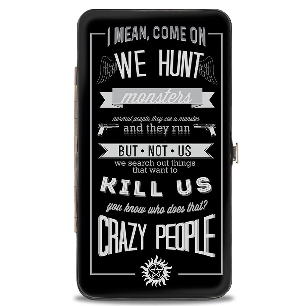 we hunt monsters Hinged Wallet