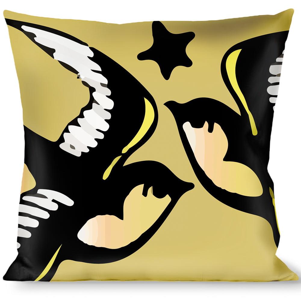 Buckle-down Throw Pillow