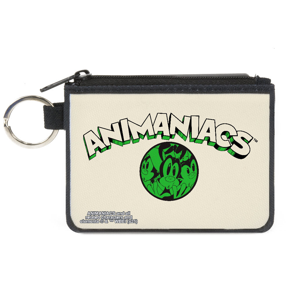 Animaniacs Zip-Around Wallet - Yakko Design, Vegan Leather With Wrist Strap