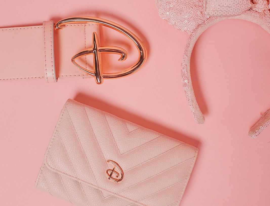 Our New Pink and Rose Gold Signature D Belt!