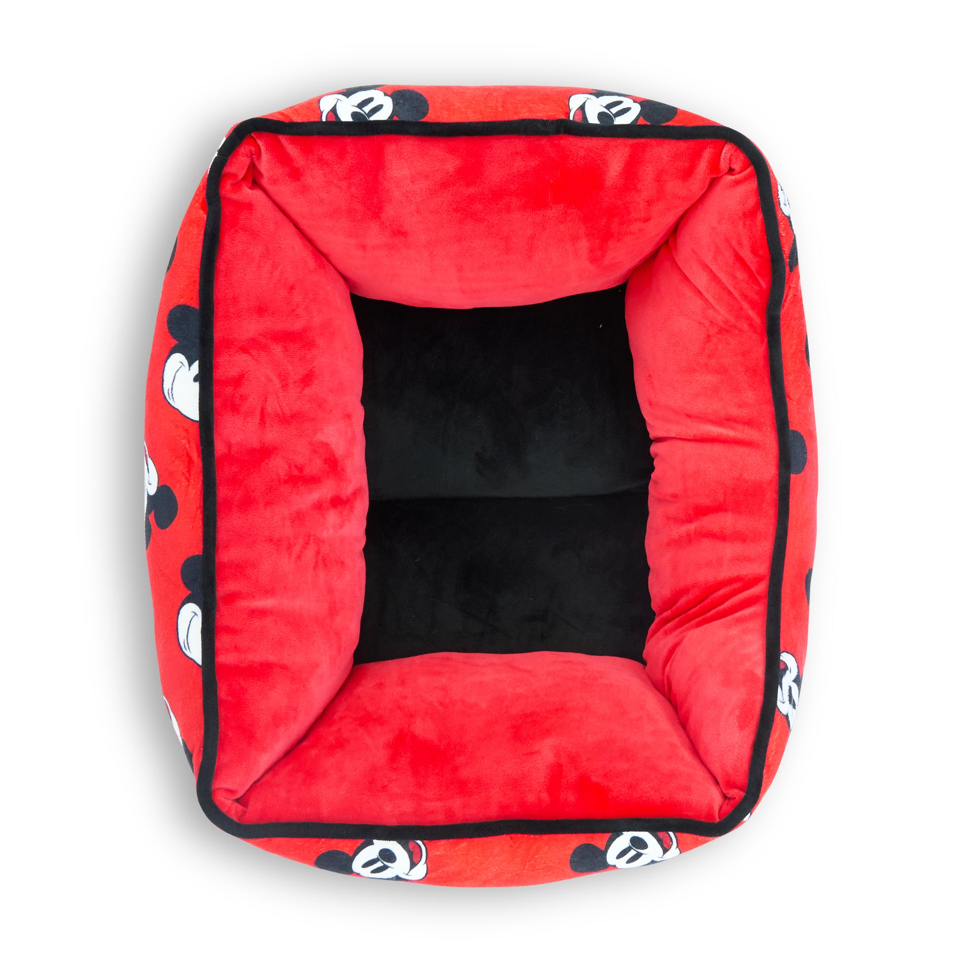 Cuddler Pet Bed - Mickey Mouse Expressions Scattered Red Pet Beds Disney