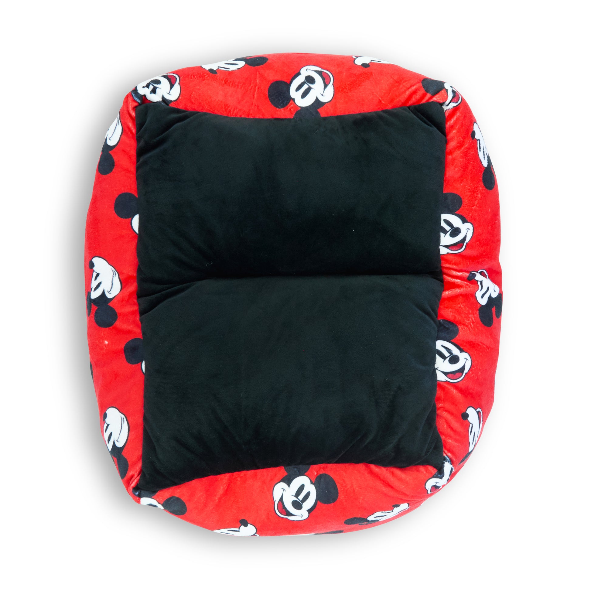 Cuddler Pet Bed - Mickey Mouse Expressions Scattered Red Pet Beds Disney