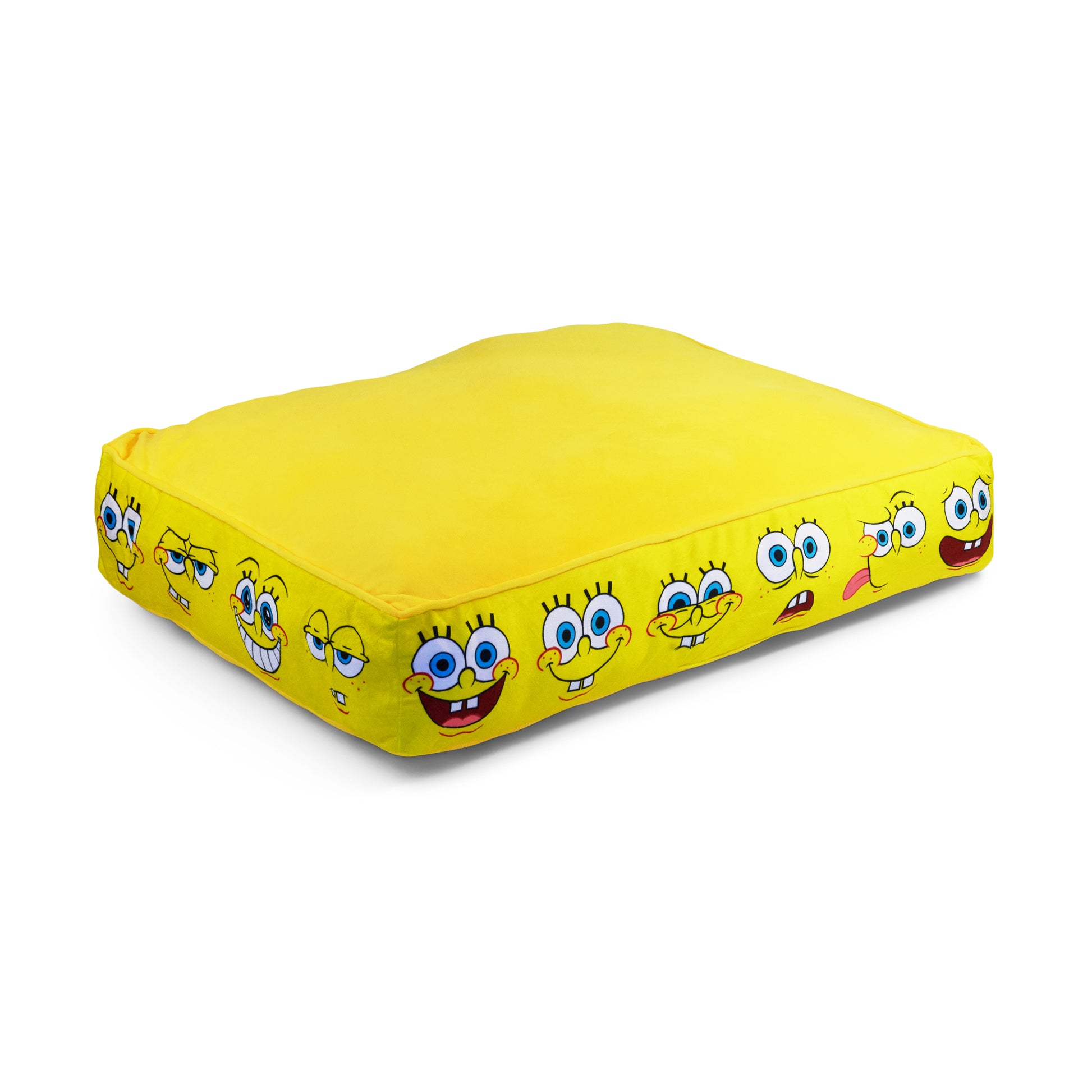 Rectangle Pet Bed - SpongeBob SquarePants Expressions Yellow Pet Beds Nickelodeon