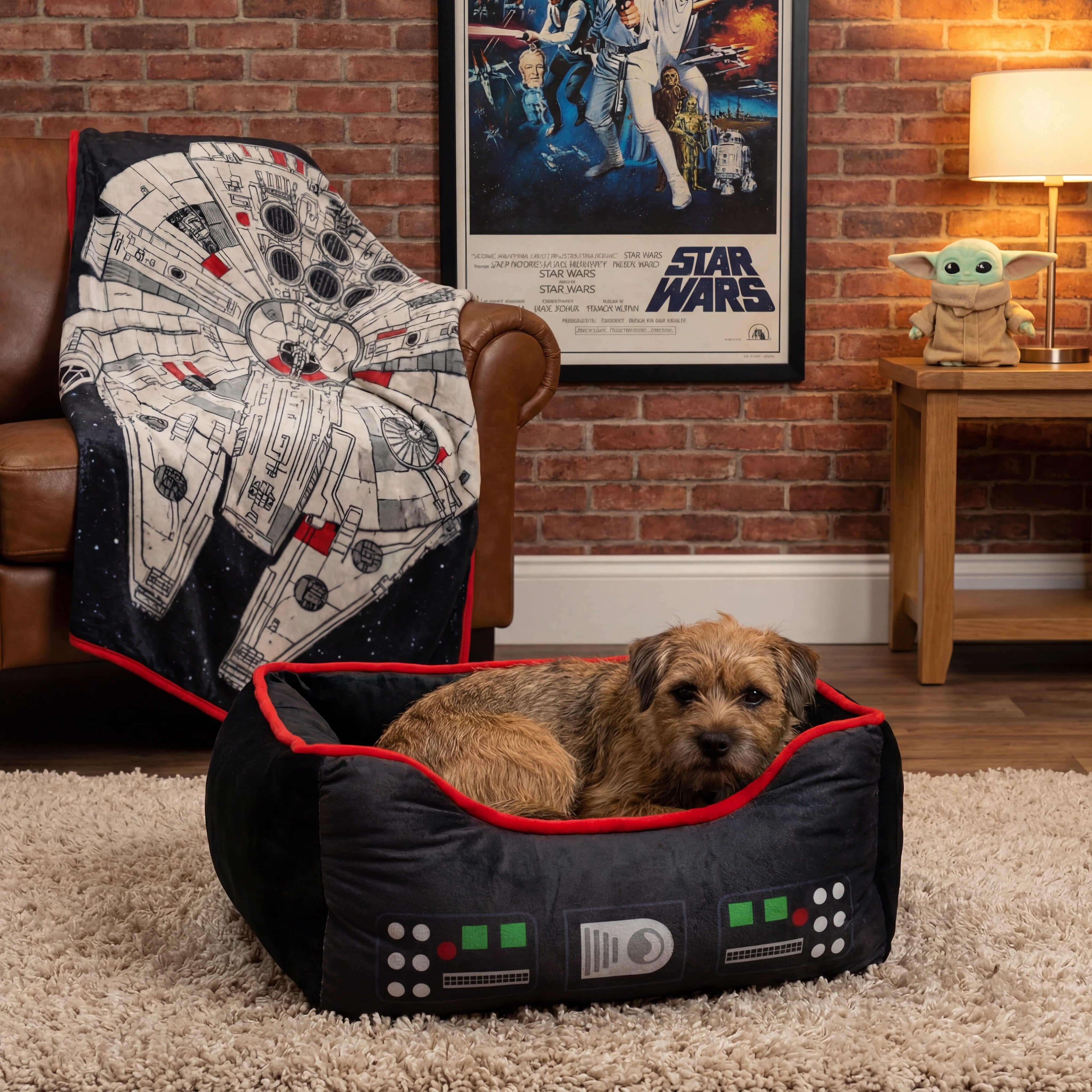 Pet Bed - Star Wars Darth Vader Bounding Black Red Black Pet Beds Star Wars
