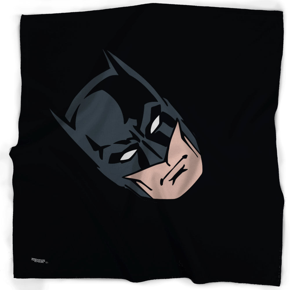 Bandana - Batman Face Centered Black Bandanas DC Comics