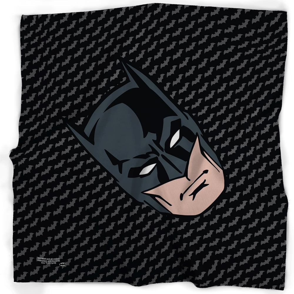 Bandana - Batman Face Centered/Bat Logo Black/Gray Bandanas DC Comics