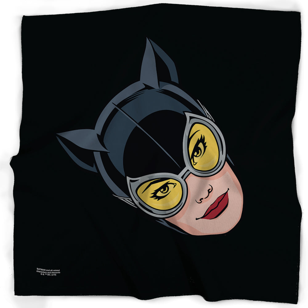 Bandana - Catwoman Yellow Goggles Face Black Bandanas DC Comics