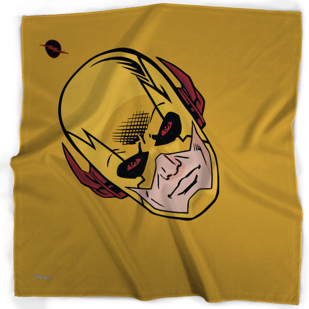 Bandana - Reverse Flash Face Centered Yellow Bandanas DC Comics