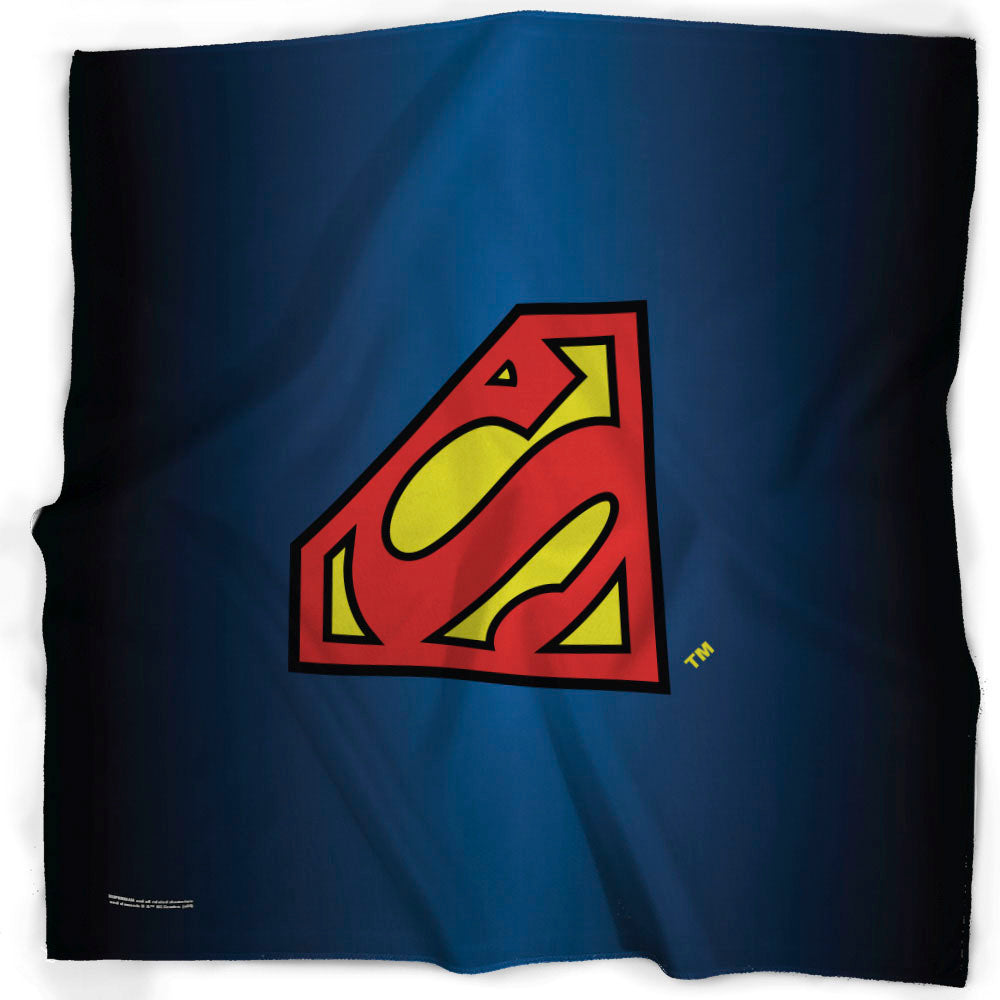 Bandana - Superman Shield Centered Blue Bandanas DC Comics