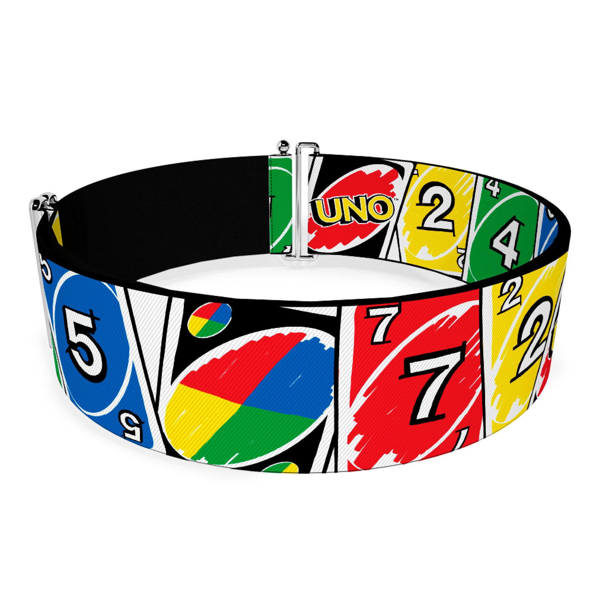 Cinch Waist Belt - UNO Cards Lineup Stack Multi Color Womens Cinch Waist Belts UNO