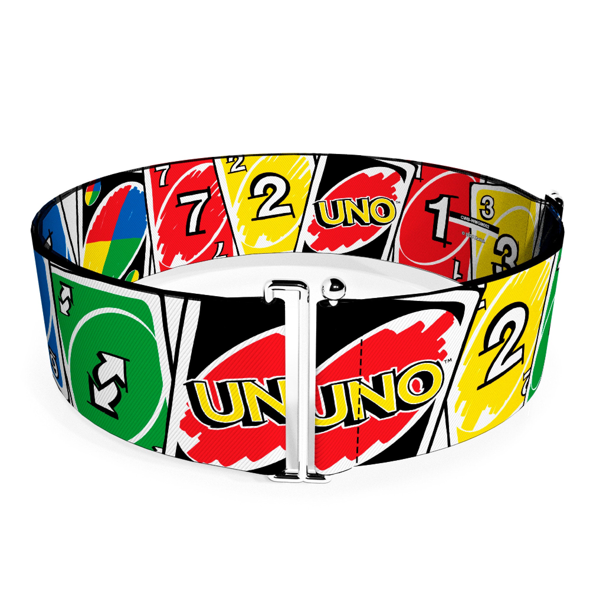 Cinch Waist Belt - UNO Cards Lineup Stack Multi Color Womens Cinch Waist Belts UNO