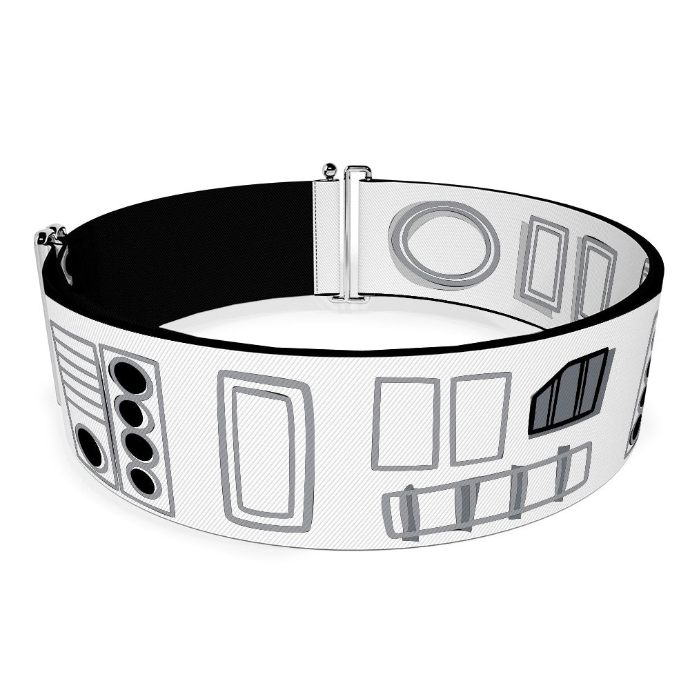 Cinch Waist Belt - Star Wars Stormtroopers Utility Belt Bounding White/Black/Grays Womens Cinch Waist Belts Star Wars