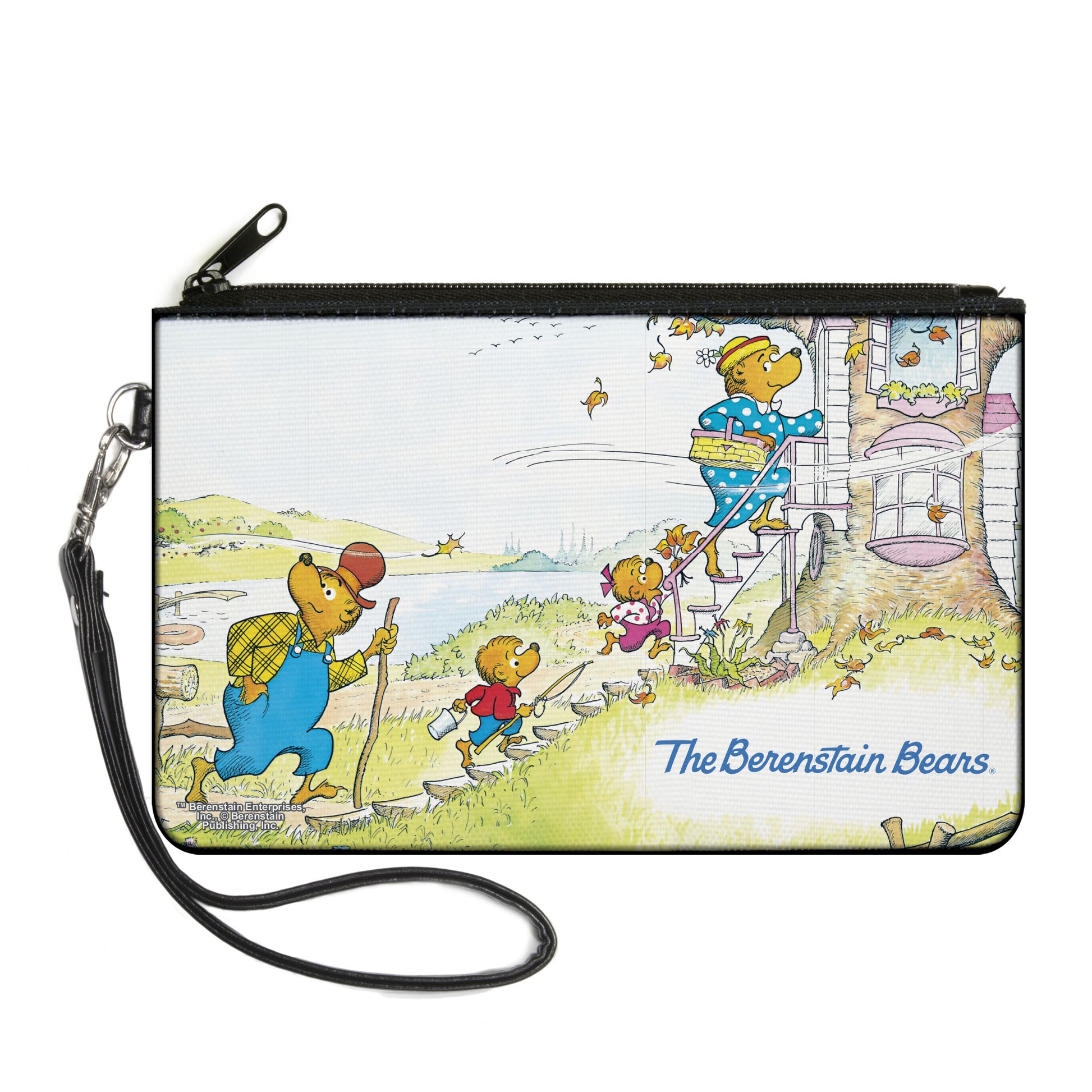 Canvas Zipper Wallet - LARGE - The Berenstain Bears Tree House Stairs Pose Canvas Zipper Wallets The Berenstain Bears