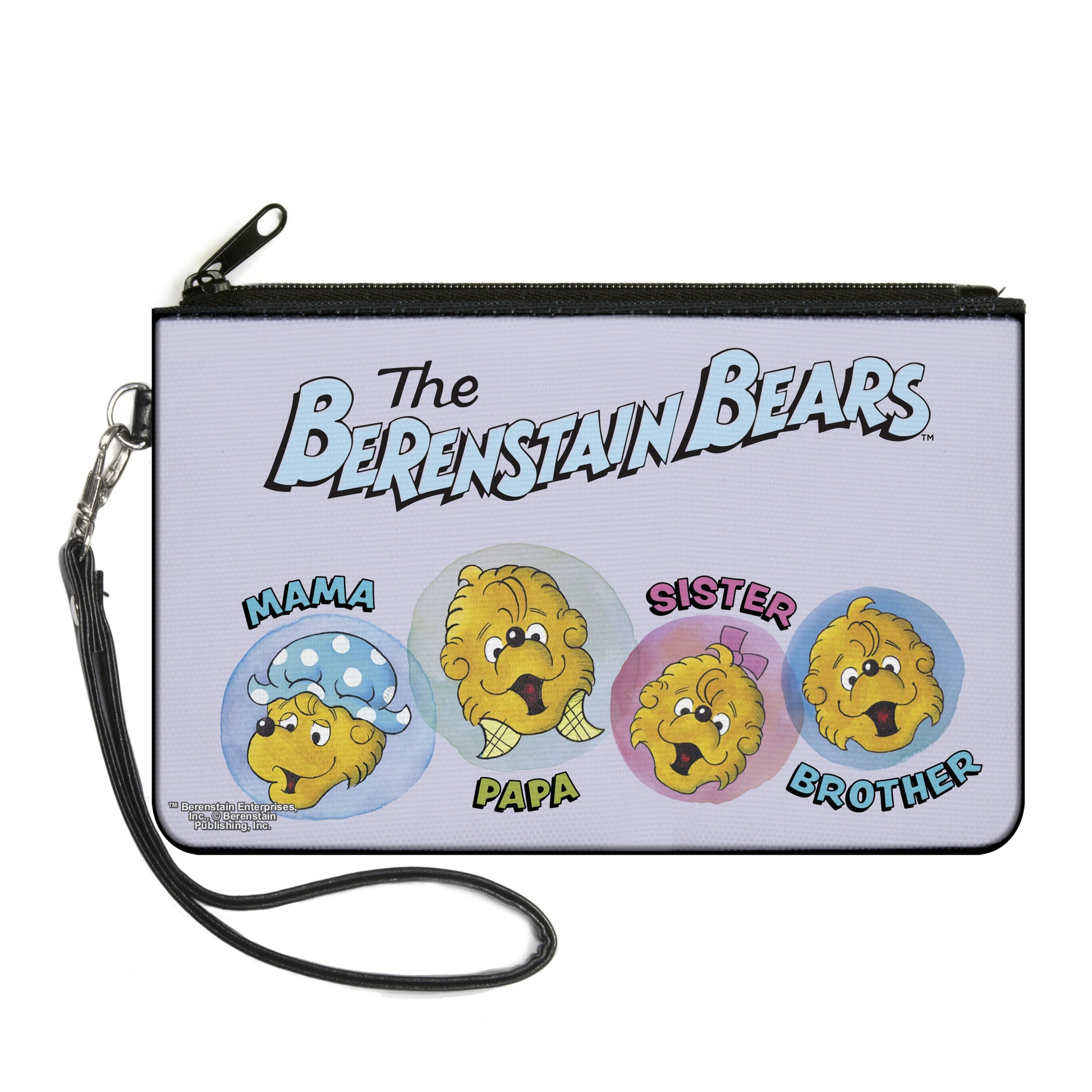 Canvas Zipper Wallet - LARGE - THE BERENSTAIN BEARS Family Smiling Faces Canvas Zipper Wallets The Berenstain Bears