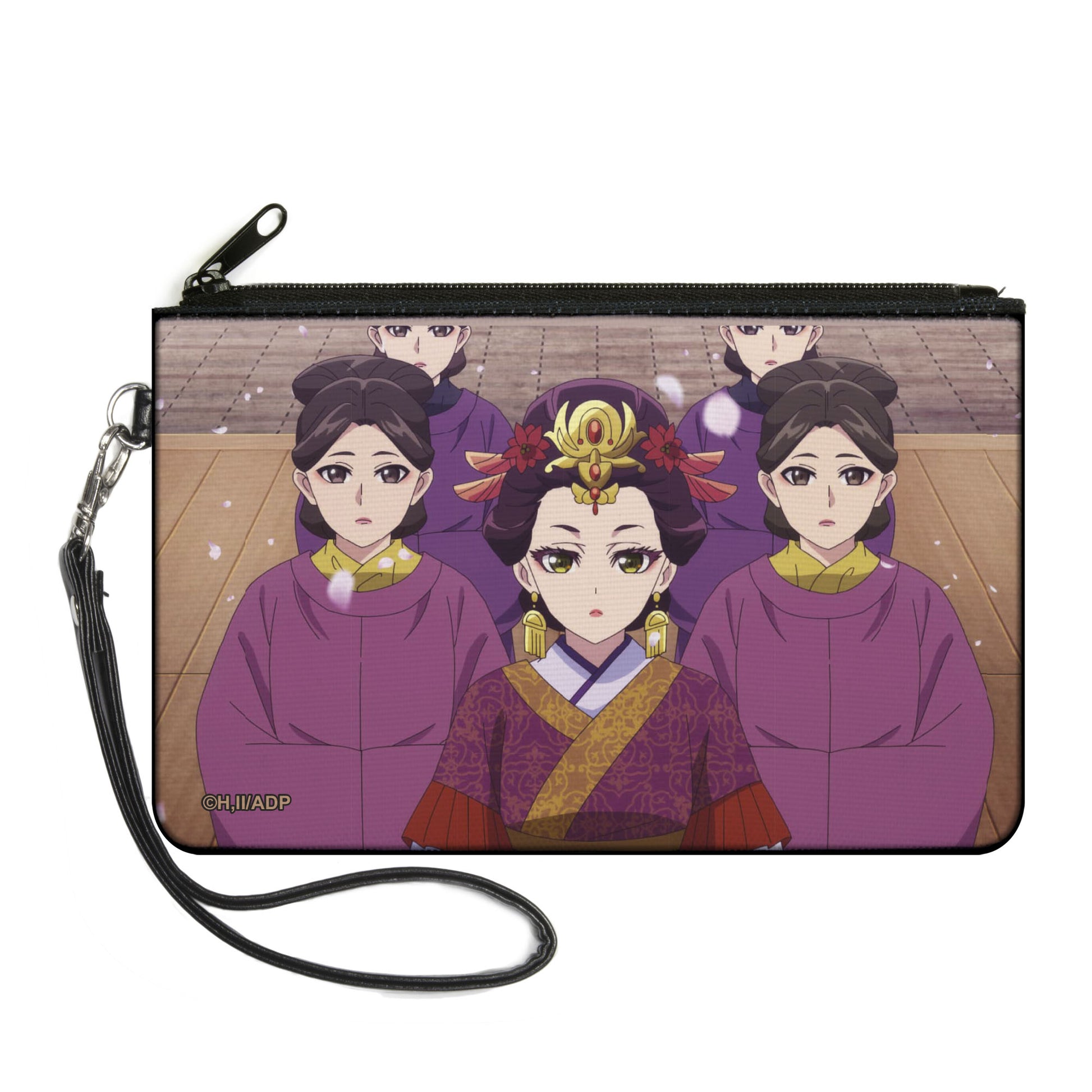 Canvas Zipper Wallet - LARGE - The Apothecary Diaries Loulan with Ladies in Waiting Petals Scene Canvas Zipper Wallets The Apothecary Diaries