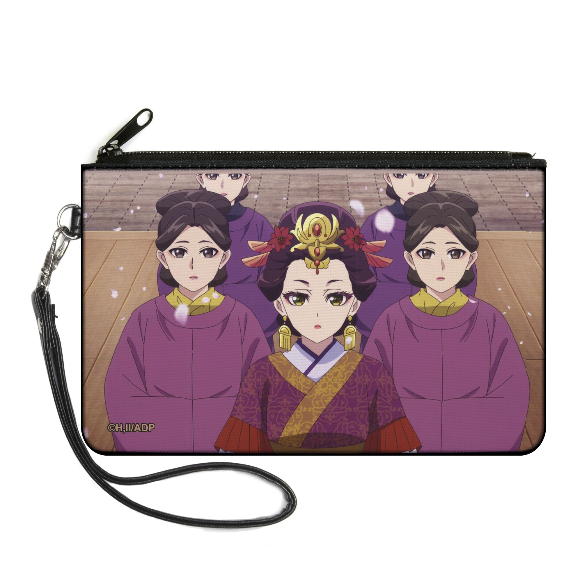 Canvas Zipper Wallet - LARGE - The Apothecary Diaries Loulan with Ladies in Waiting Petals Scene Canvas Zipper Wallets The Apothecary Diaries