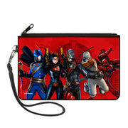 Canvas Zipper Wallet - LARGE - GI Joe COBRA Agents Group Pose and Logo Reds Canvas Zipper Wallets GI Joe