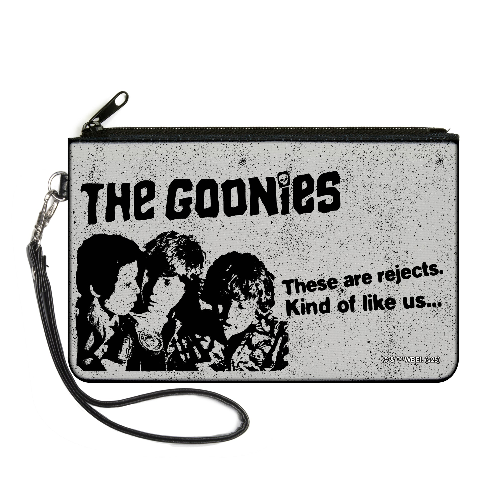 Canvas Zipper Wallet - LARGE - THE GOONIES THESE ARE REJECTS Group Pose Gray/Black Canvas Zipper Wallets The Goonies