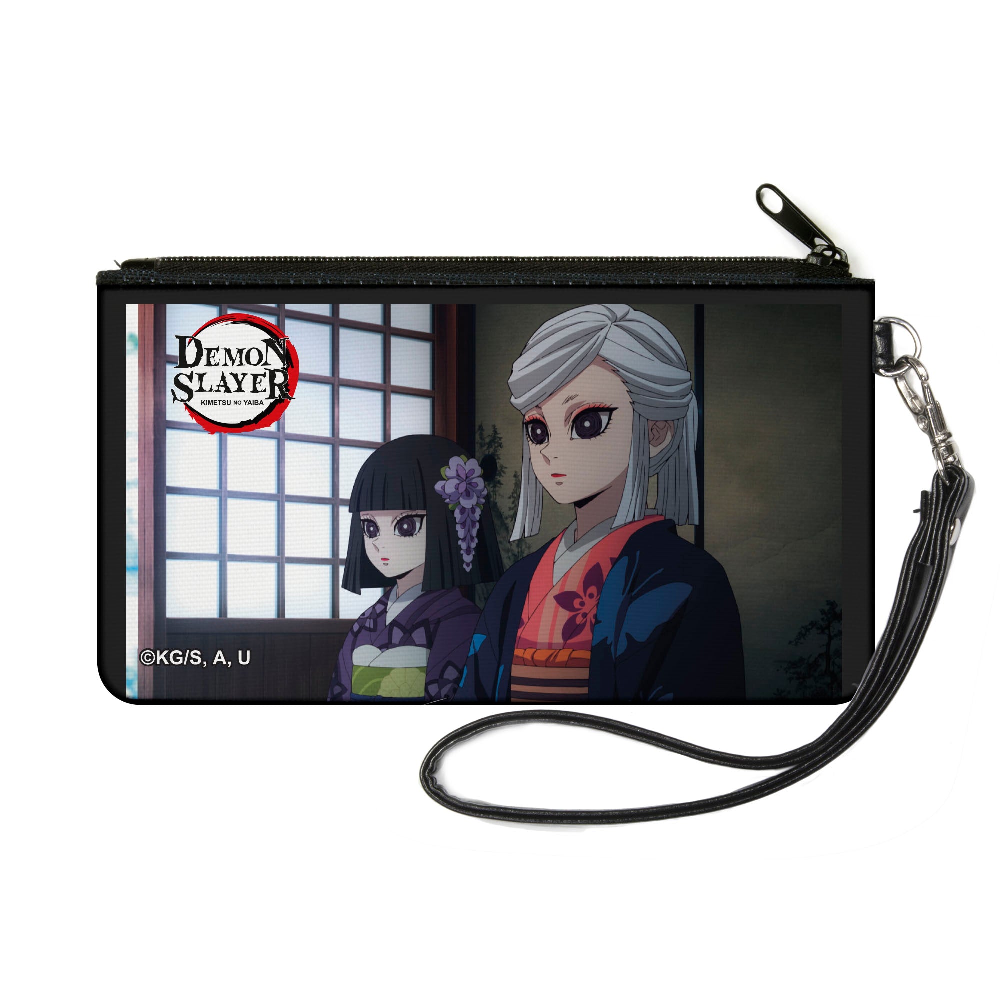 Canvas Zipper Wallet - SMALL - DEMON SLAYER Kiriya and Amane Canvas Zipper Wallets Demon Slayer