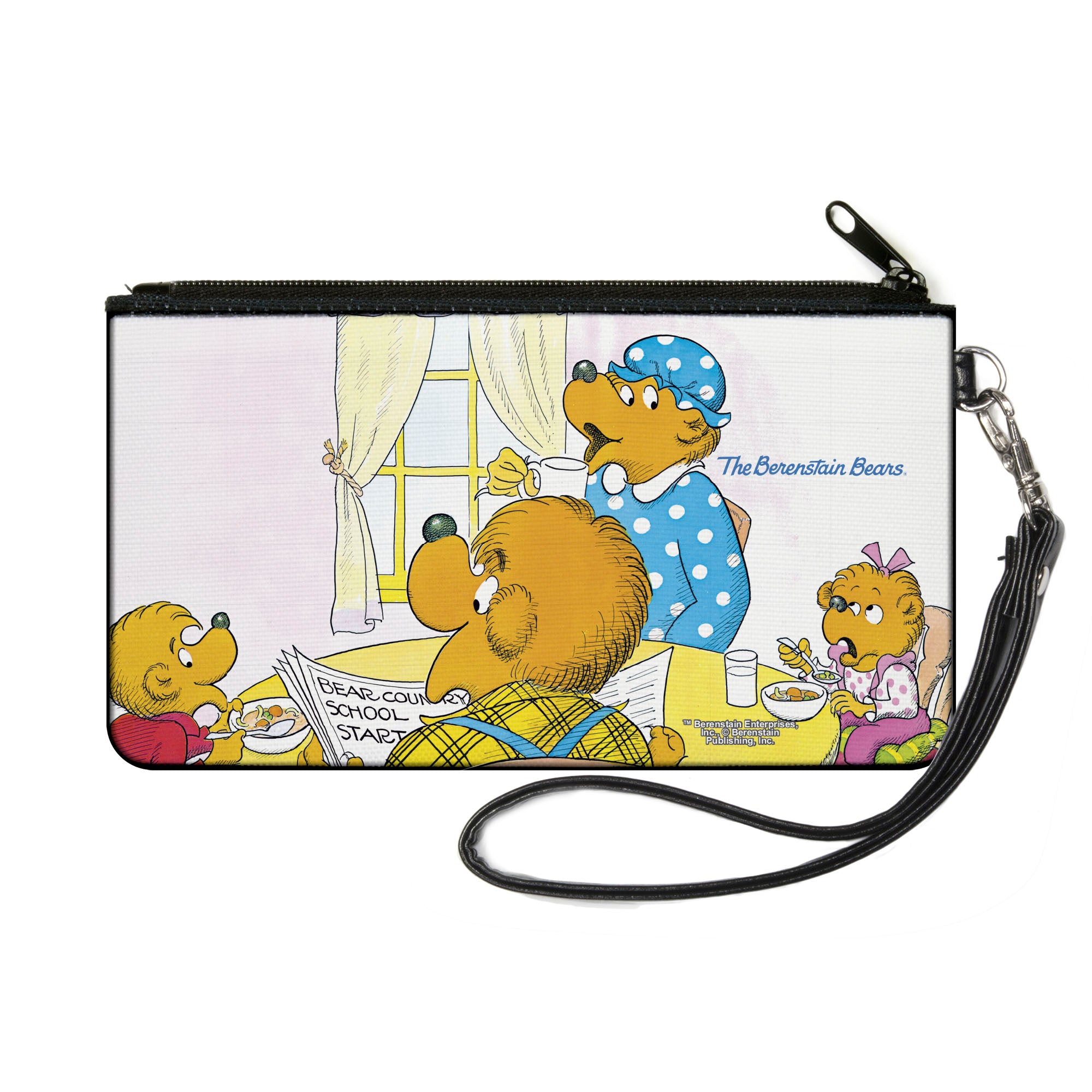 Canvas Zipper Wallet - SMALL - The Berenstain Bears Family Breakfast Table Pose Canvas Zipper Wallets The Berenstain Bears