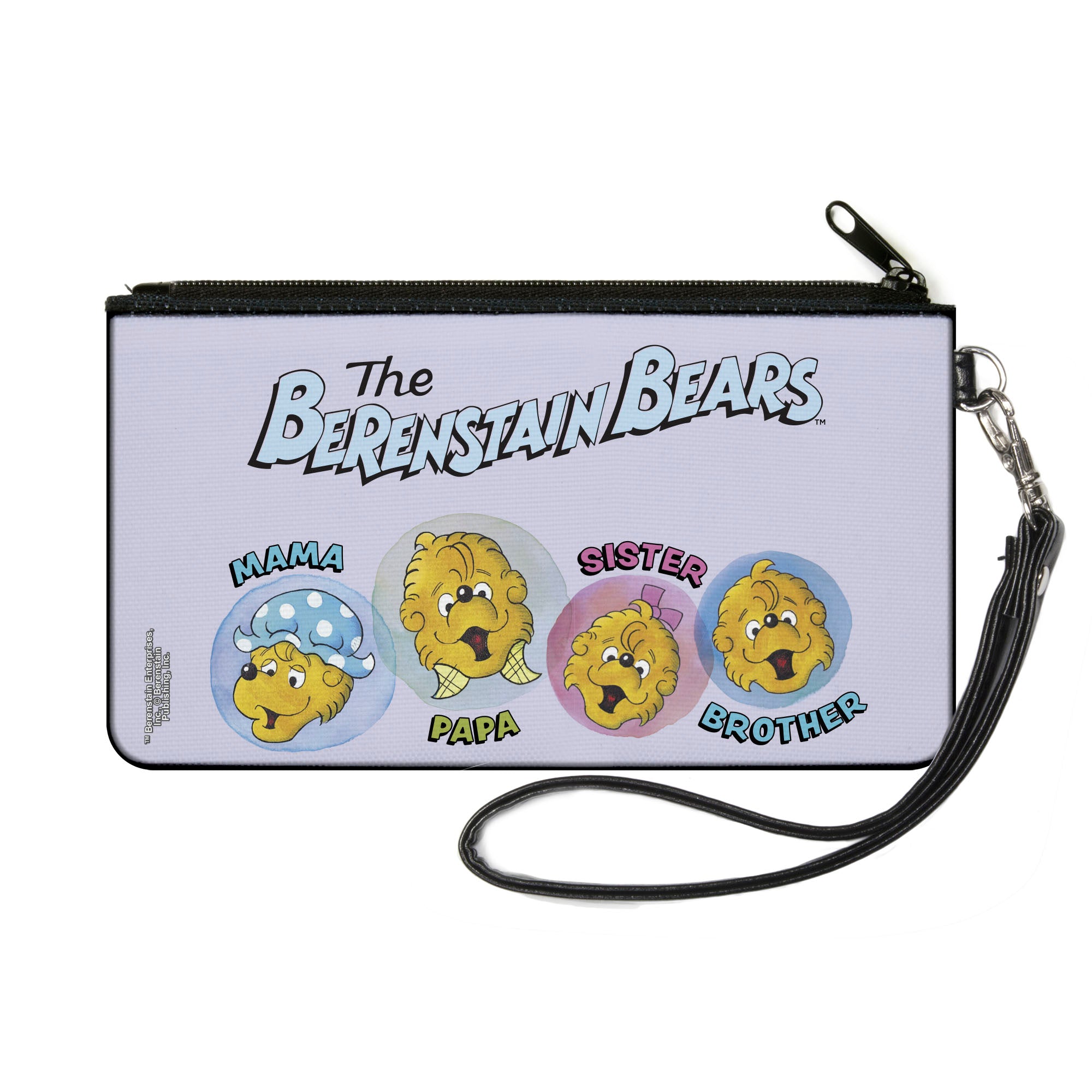 Canvas Zipper Wallet - SMALL - THE BERENSTAIN BEARS Family Smiling Faces Canvas Zipper Wallets The Berenstain Bears