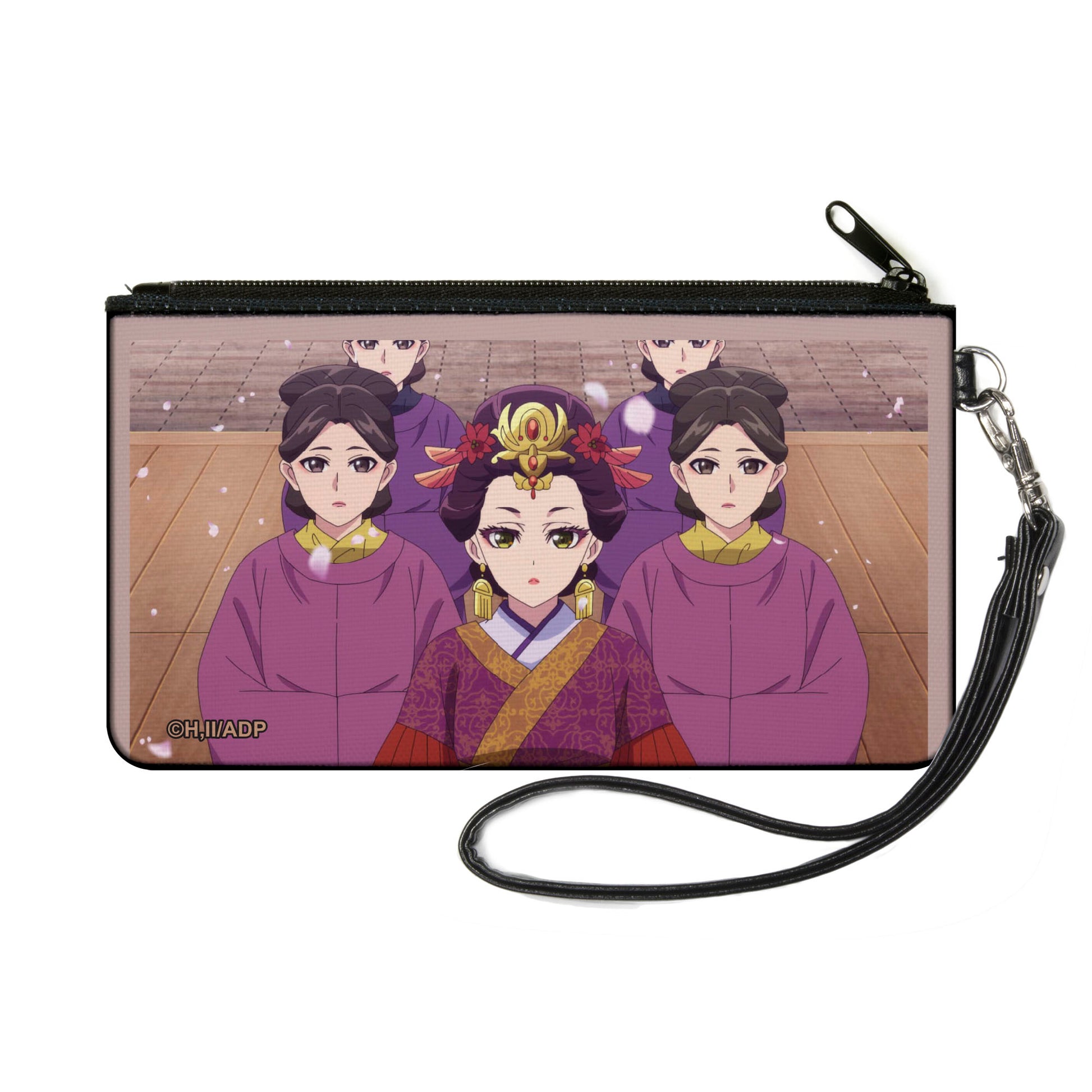 Canvas Zipper Wallet - SMALL - The Apothecary Diaries Loulan with Ladies in Waiting Petals Scene Canvas Zipper Wallets The Apothecary Diaries