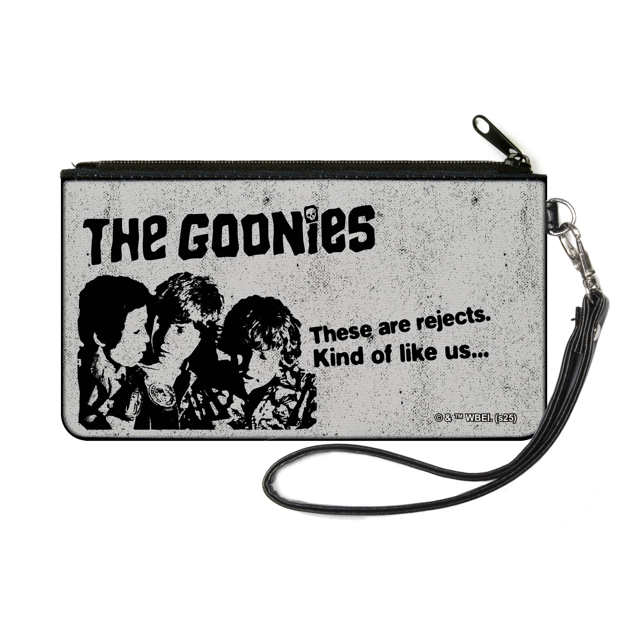 Canvas Zipper Wallet - SMALL - THE GOONIES THESE ARE REJECTS Group Pose Gray/Black Canvas Zipper Wallets The Goonies