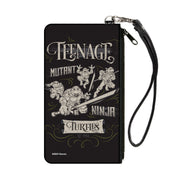 Canvas Zipper Wallet - SMALL - TEENAGE MUTANT NINJA TURTLES Est. 1984 Action Poses Black/White Canvas Zipper Wallets Teenage Mutant Ninja Turtles