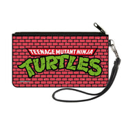 Canvas Zipper Wallet - SMALL - TEENAGE MUTANT NINJA TURTLES Brick Title Logo Canvas Zipper Wallets Teenage Mutant Ninja Turtles