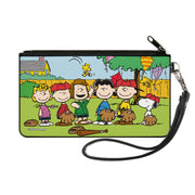 Canvas Zipper Wallet - SMALL - Peanuts Gang Backyard Baseball Group Pose Canvas Zipper Wallets Peanuts