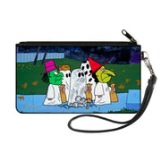 Canvas Zipper Wallet - SMALL - Peanuts Gang Halloween Trick or Treat Group Pose Canvas Zipper Wallets Peanuts