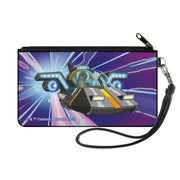 Canvas Zipper Wallet - SMALL - Rick and Morty Rick Space Cruiser Pose Blues Canvas Zipper Wallets Rick and Morty