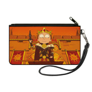 Canvas Zipper Wallet - SMALL - Rick and Morty King Mortaniel Sword Scene Canvas Zipper Wallets Rick and Morty