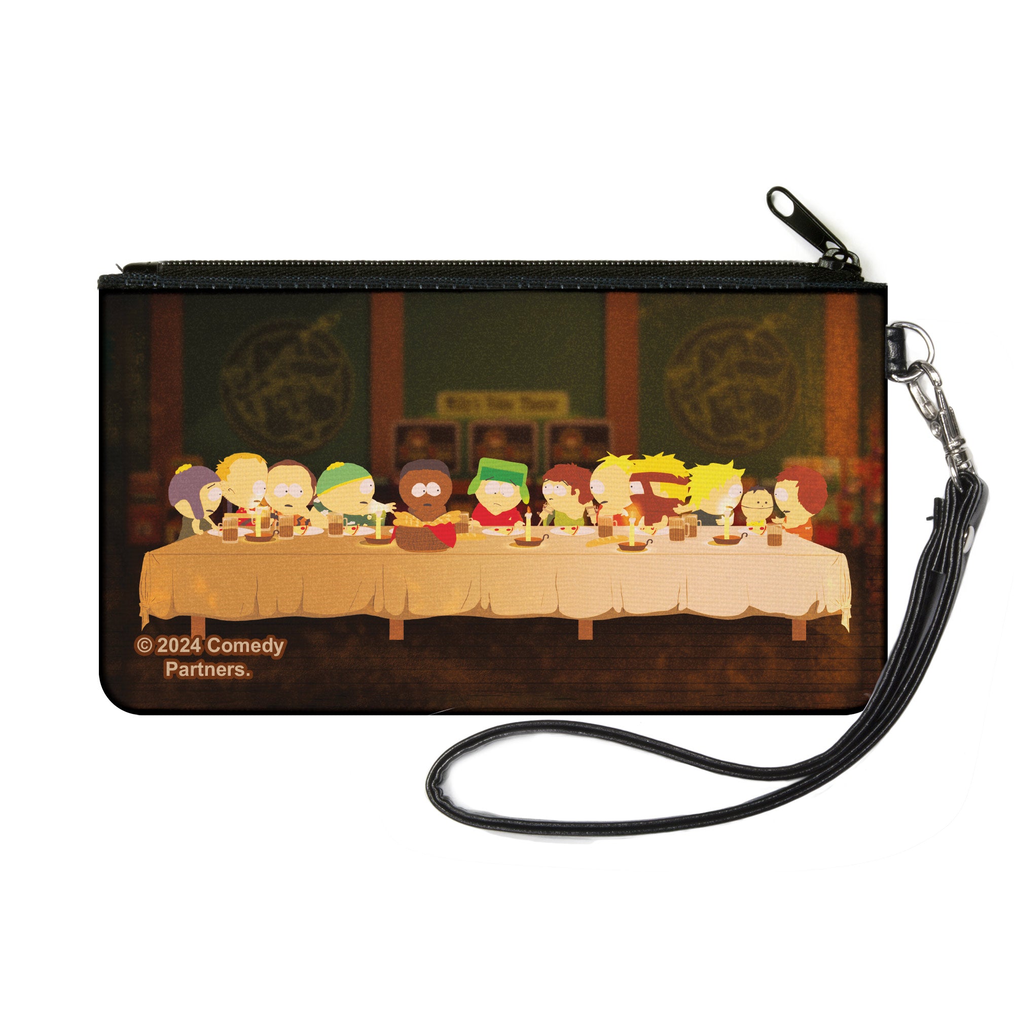 Canvas Zipper Wallet - SMALL - South Park Last Supper Group Pose Canvas Zipper Wallets South Park
