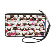 Canvas Zipper Wallet - SMALL - South Park Chef Expressions Stacked Canvas Zipper Wallets South Park