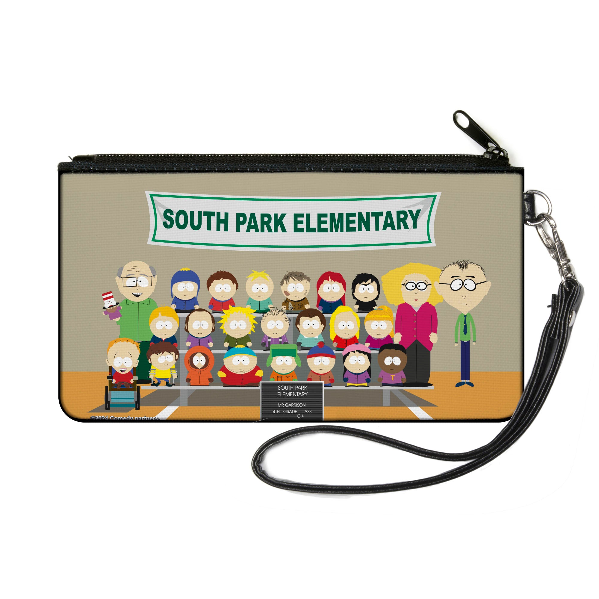 Canvas Zipper Wallet - SMALL - SOUTH PARK ELEMENTARY 4th Grade Class Picture Canvas Zipper Wallets South Park