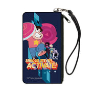 Canvas Zipper Wallet - SMALL - Steven Universe SERIOUS STEVEN…ACTIVATE Group Pose Blues Canvas Zipper Wallets Steven Universe
