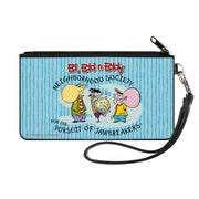 Canvas Zipper Wallet - SMALL - ED EDD N EDDY JAWBREAKERS Pose and Title Logo Blues Canvas Zipper Wallets Ed, Edd n Eddy