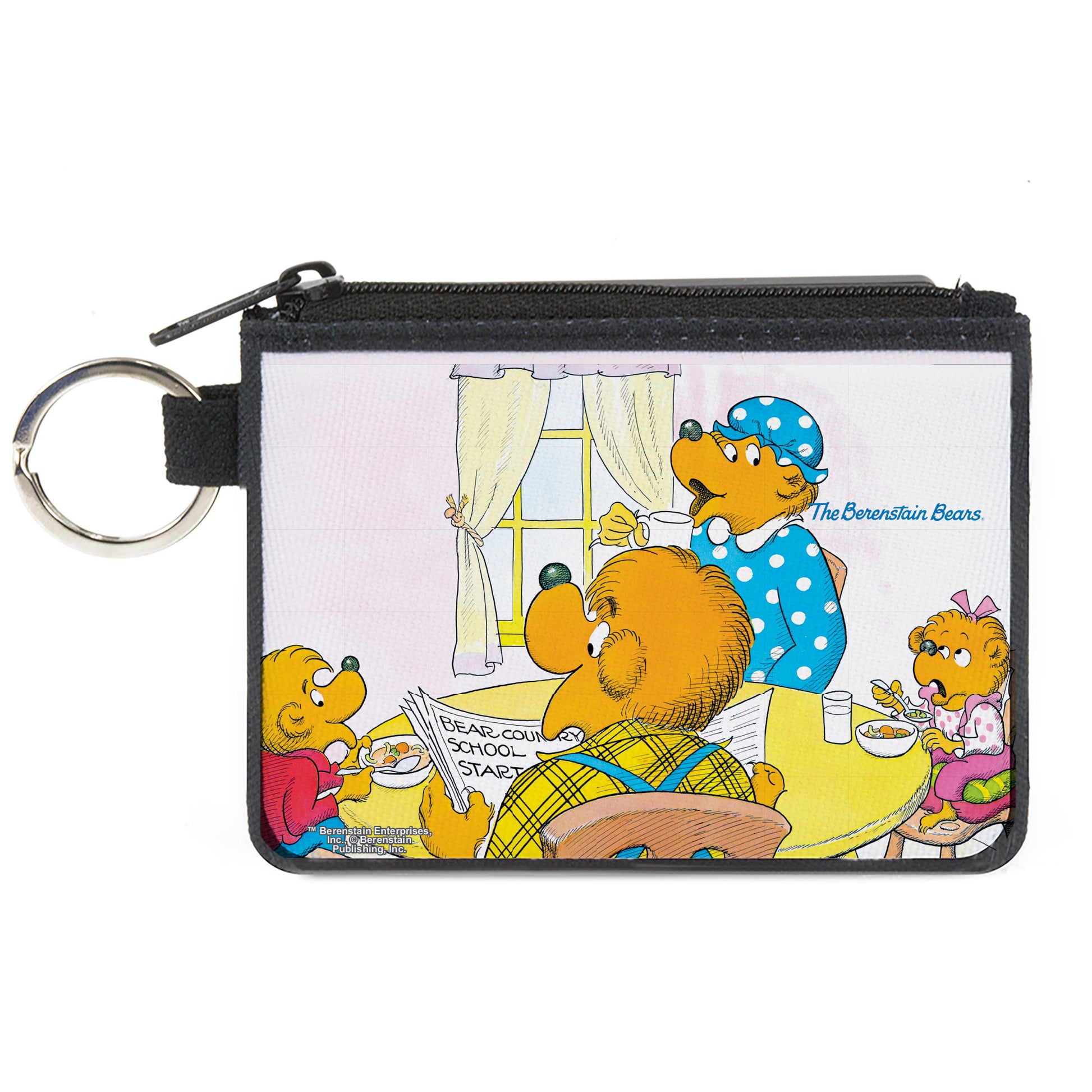 Canvas Zipper Wallet - MINI X-SMALL - The Berenstain Bears Family Breakfast Table Pose Canvas Zipper Wallets The Berenstain Bears