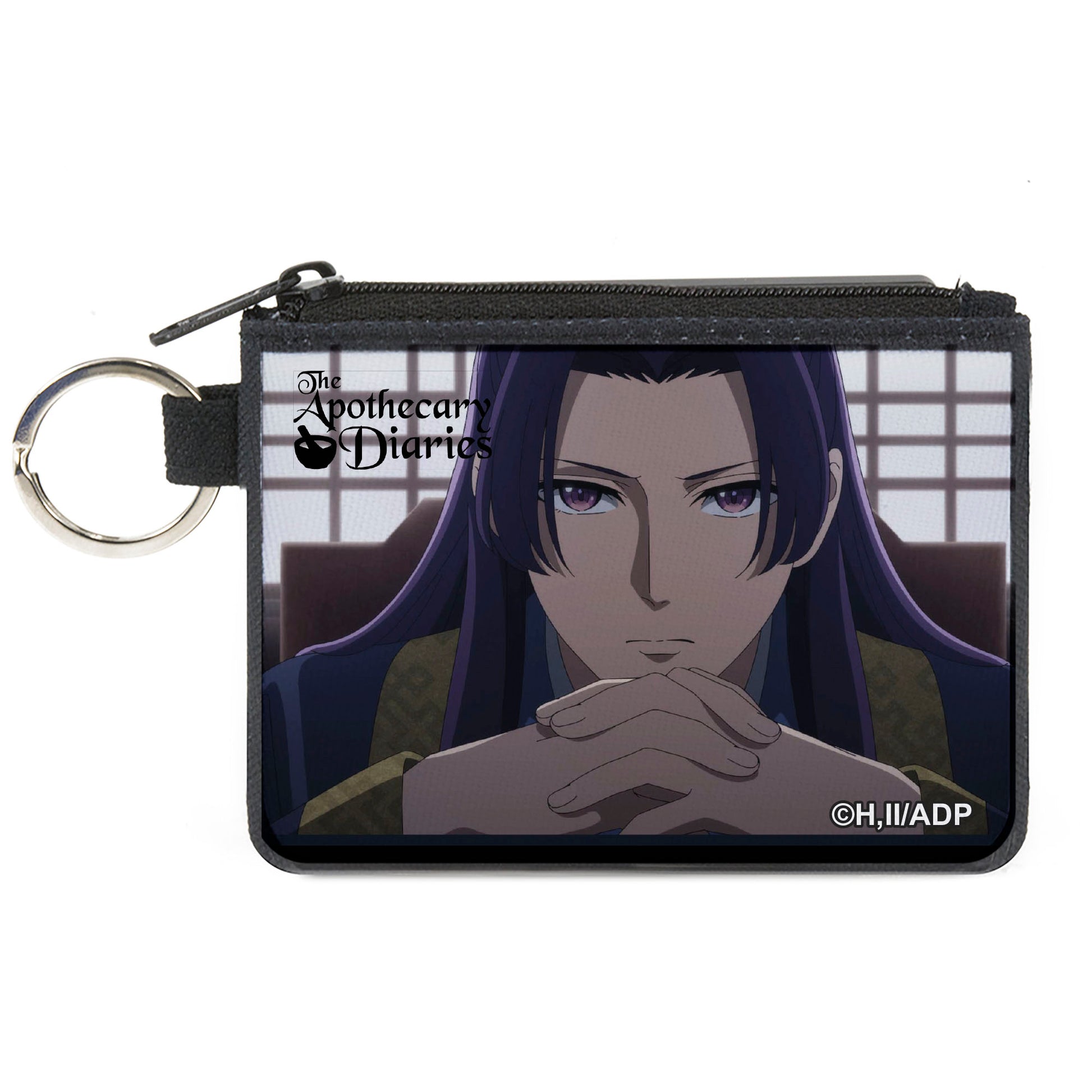 Canvas Zipper Wallet - MINI X-SMALL - THE APOTHECARY DIARIES Jinshi Pose and Title Logo Canvas Zipper Wallets The Apothercary Diaries