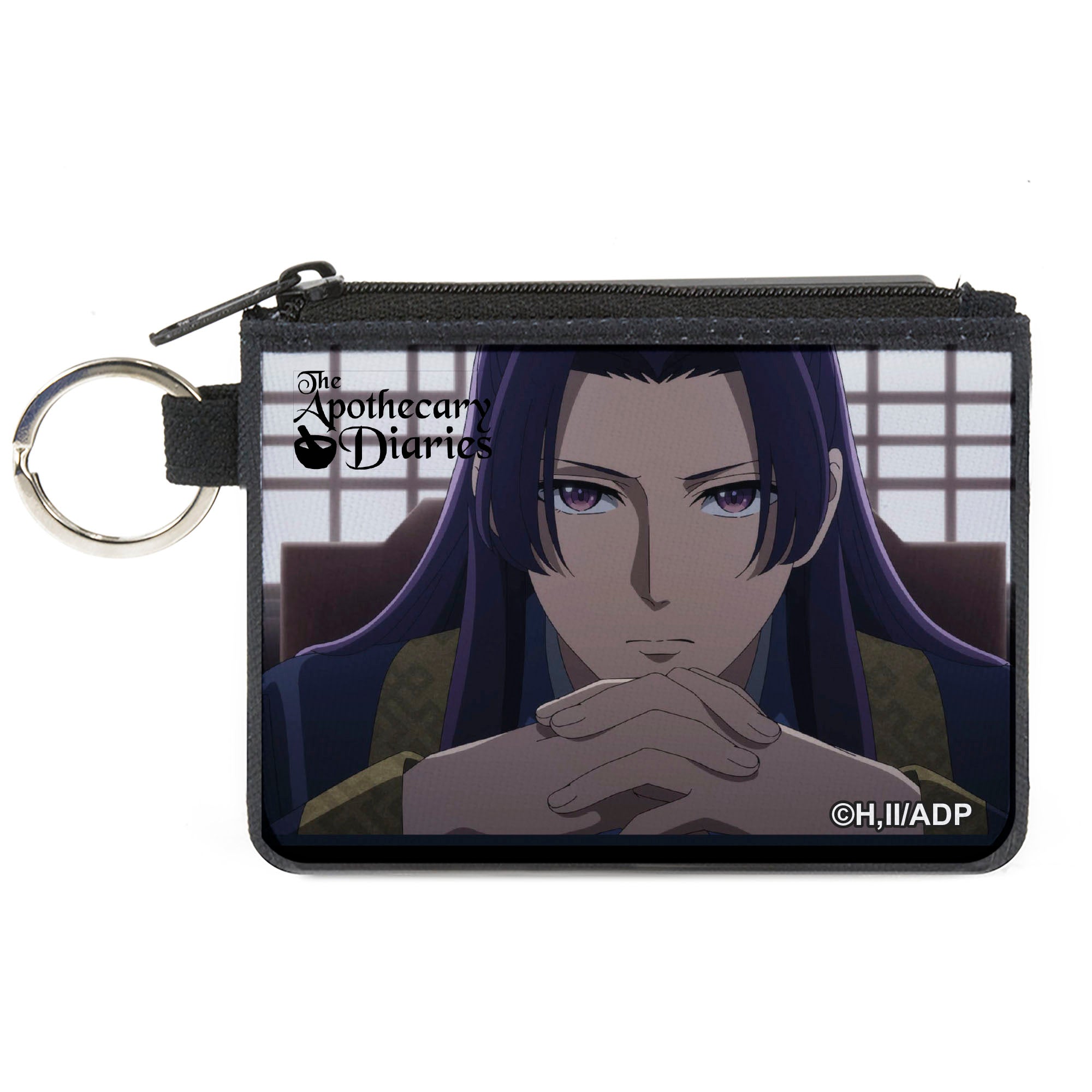 Canvas Zipper Wallet - MINI X-SMALL - THE APOTHECARY DIARIES Jinshi Pose and Title Logo Canvas Zipper Wallets The Apothercary Diaries