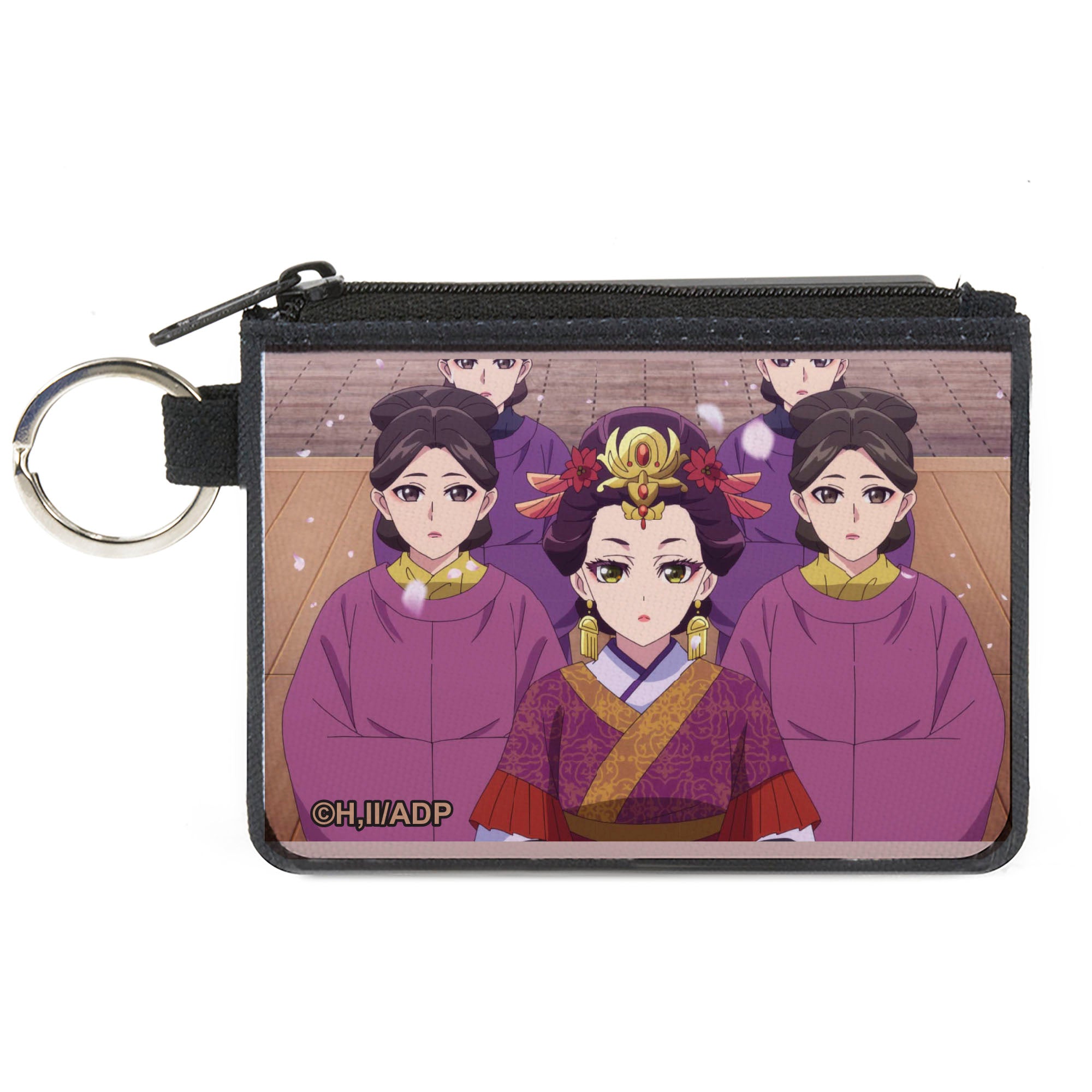 Canvas Zipper Wallet - MINI X-SMALL - The Apothecary Diaries Loulan with Ladies in Waiting Petals Scene Canvas Zipper Wallets The Apothecary Diaries