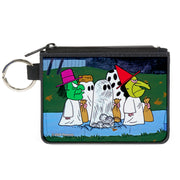 Canvas Zipper Wallet - MINI X-SMALL - Peanuts Gang Halloween Trick or Treat Group Pose Canvas Zipper Wallets Peanuts