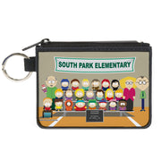 Canvas Zipper Wallet - MINI X-SMALL - SOUTH PARK ELEMENTARY 4th Grade Class Picture Canvas Zipper Wallets South Park
