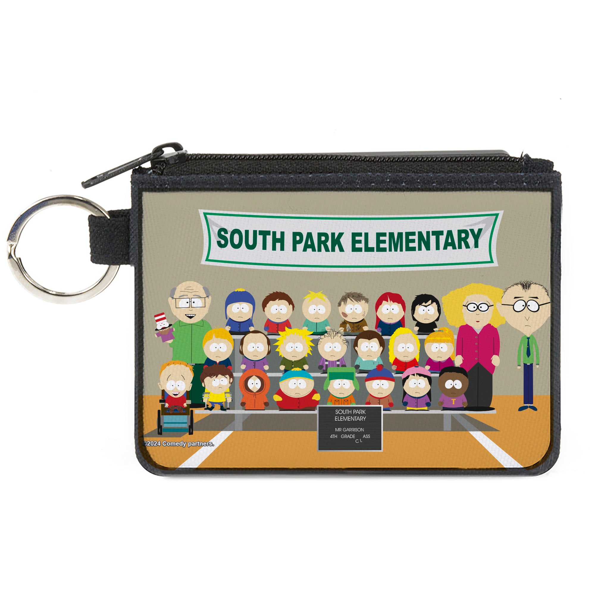 Canvas Zipper Wallet - MINI X-SMALL - SOUTH PARK ELEMENTARY 4th Grade Class Picture Canvas Zipper Wallets South Park