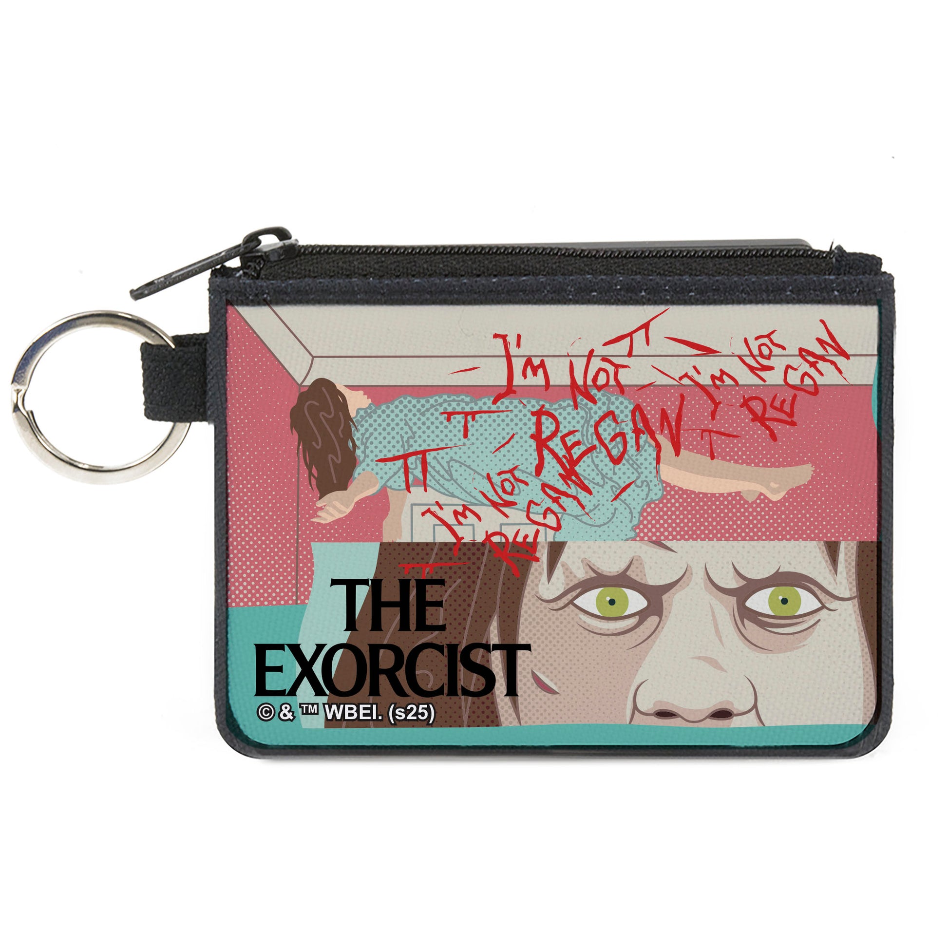Canvas Zipper Wallet - MINI X-SMALL - THE EXORCIST I'M NOT REGAN Elevation Pose and Face Art Canvas Zipper Wallets The Exorcist