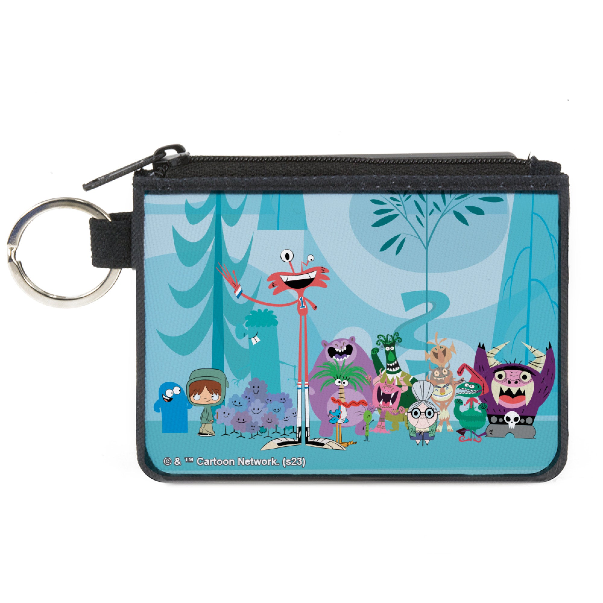 Canvas Zipper Wallet - MINI X-SMALL - Foster's Home for Imaginary Friends Group Pose Blues Canvas Zipper Wallets Foster's Home for Imaginary Friends
