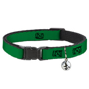 Cat Collar Breakaway - Green Breakaway Cat Collars Buckle-Down