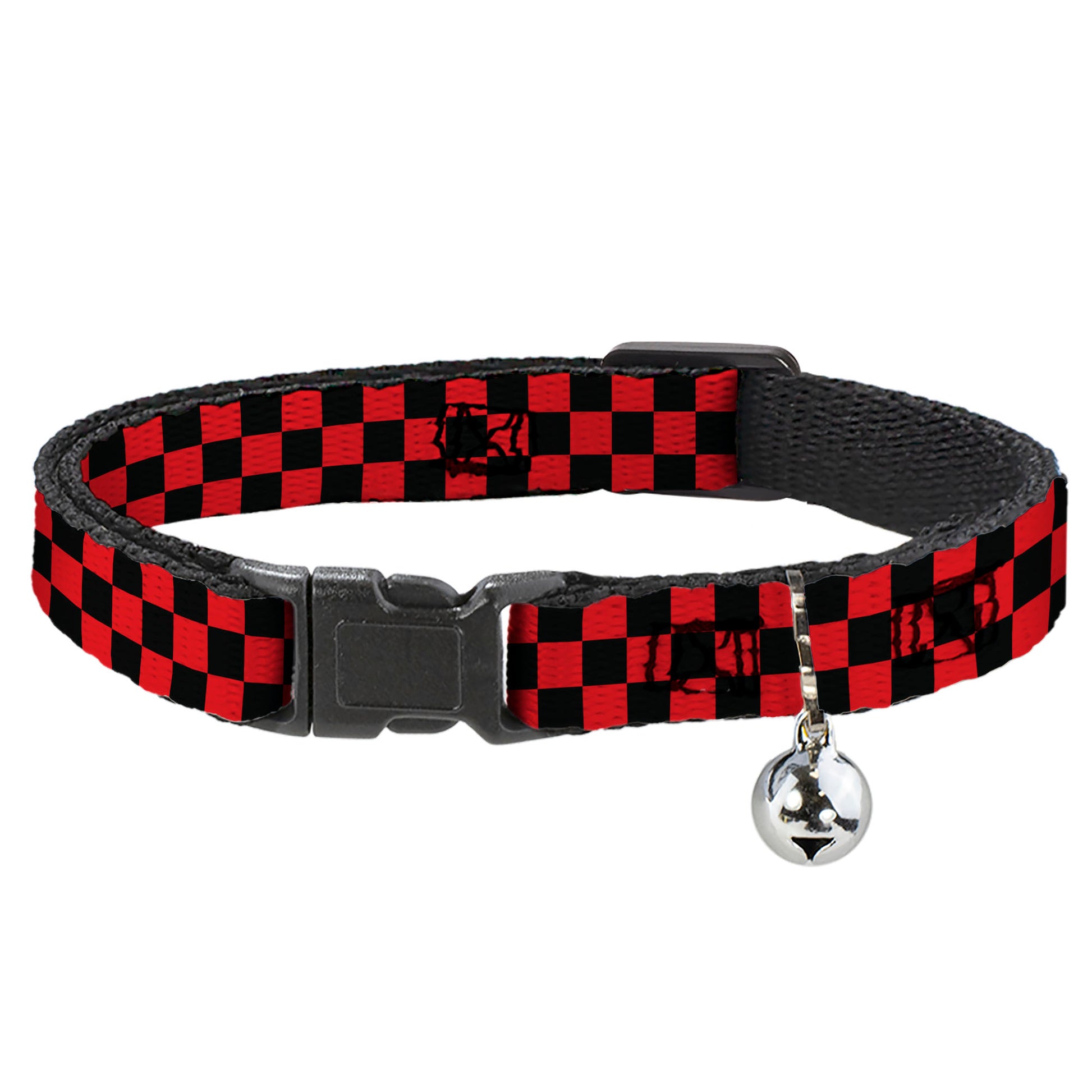 Cat Collar Breakaway - Checker Black Red Breakaway Cat Collars Buckle-Down